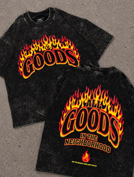 GOODS La Flame Acid Washed Tee