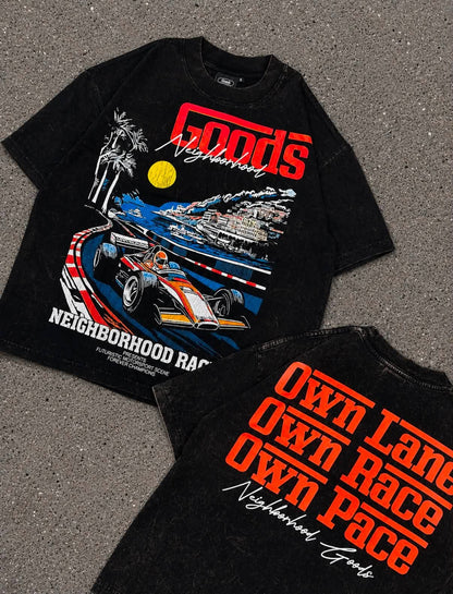 GOODS Grand Prix Acid Washed Tee