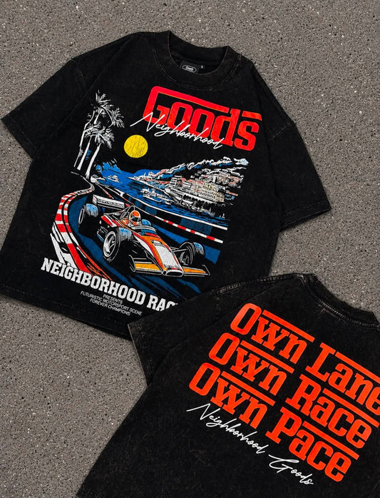 GOODS Grand Prix Acid Washed Tee