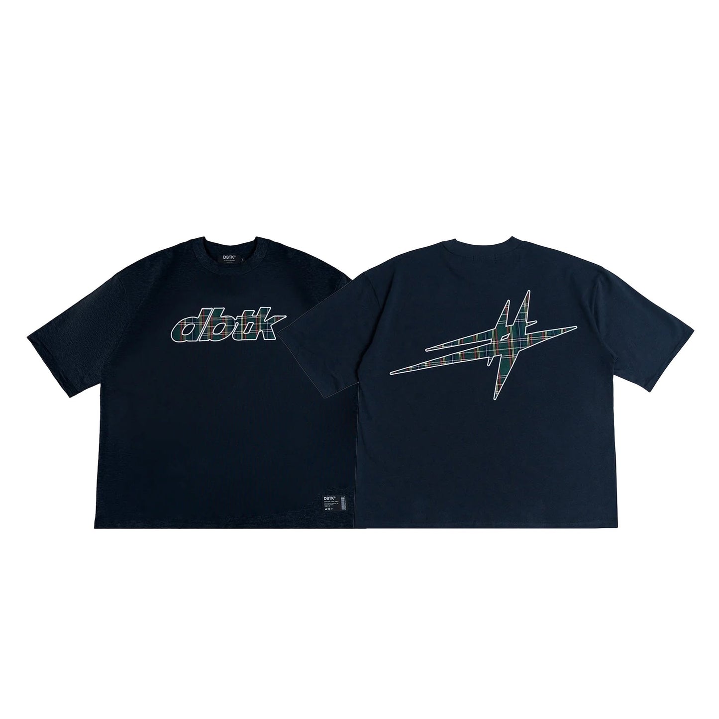 DBTK Spark Plaid Navy Blue Tee