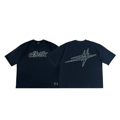 DBTK Spark Plaid Navy Blue Tee