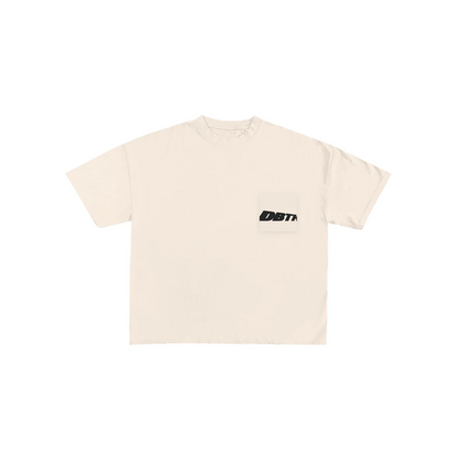 DBTK Slant Tee Cream and Black