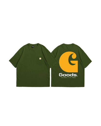 G Pocket Tee Forest Green