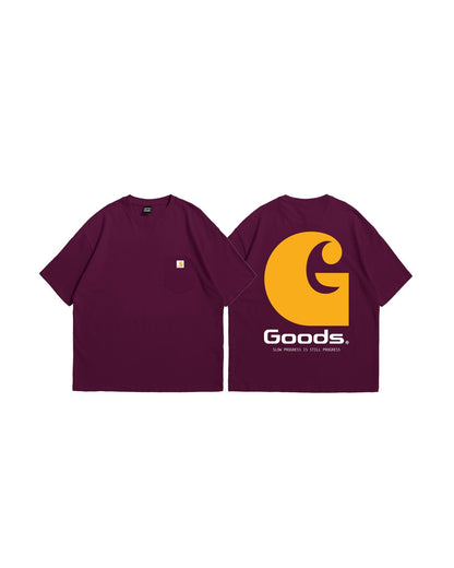 G Pocket Tee Maroon