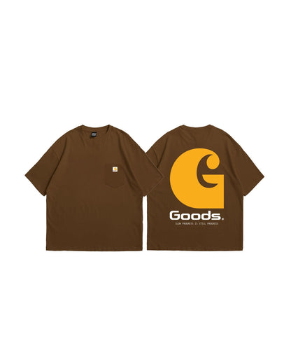 G Pocket Tee Brown
