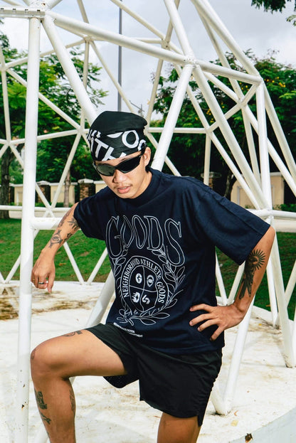 Goods Crest Navy Blue Tee