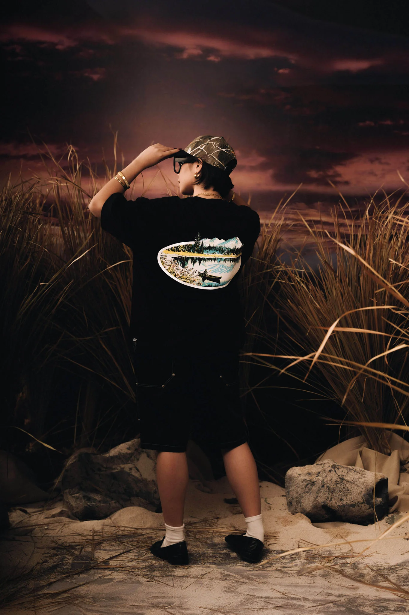 Tahoe Pocket Black Tee