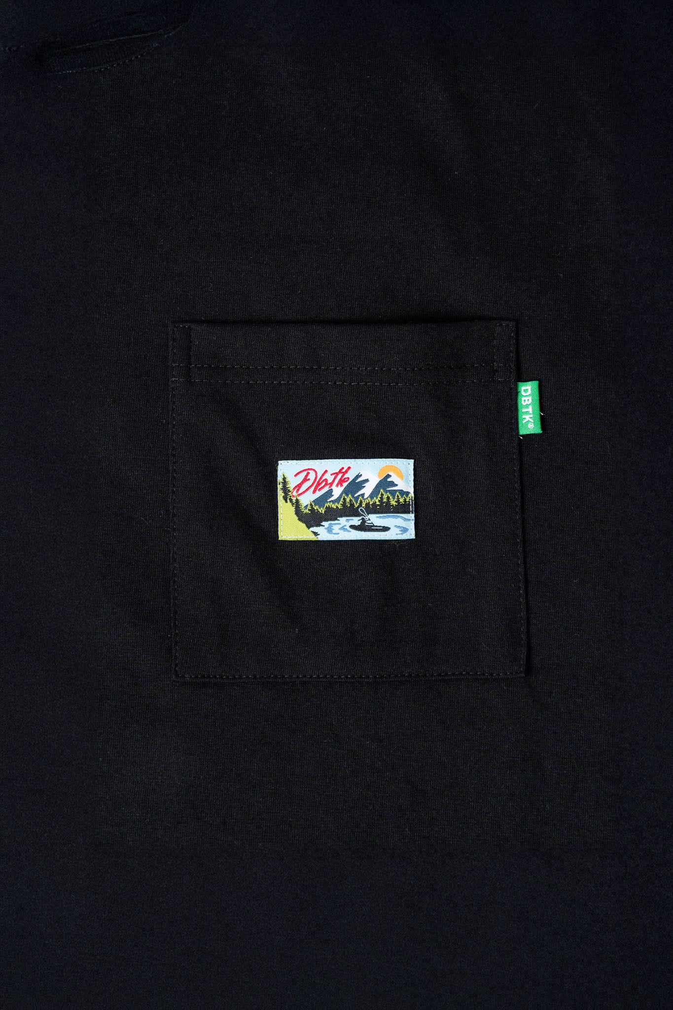 Tahoe Pocket Black Tee