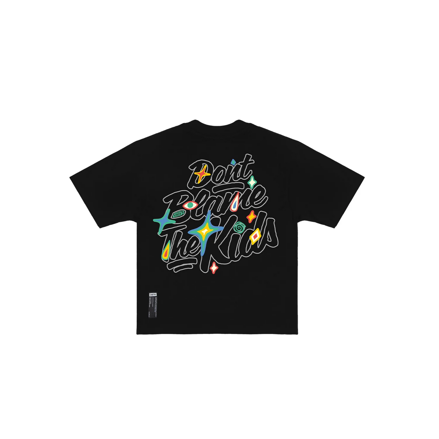 Script Mediterranean Black Tee