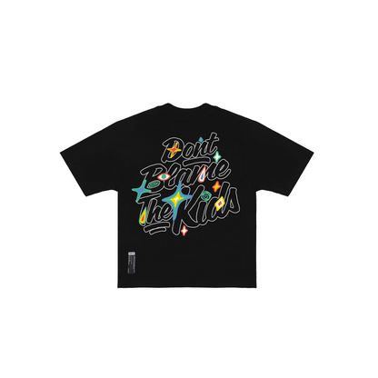 Script Mediterranean Black Tee