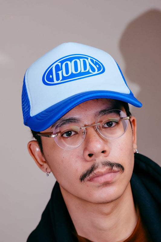 Badge Blue Trucker Cap