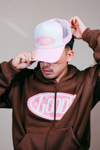 Badge Pink Trucker Cap