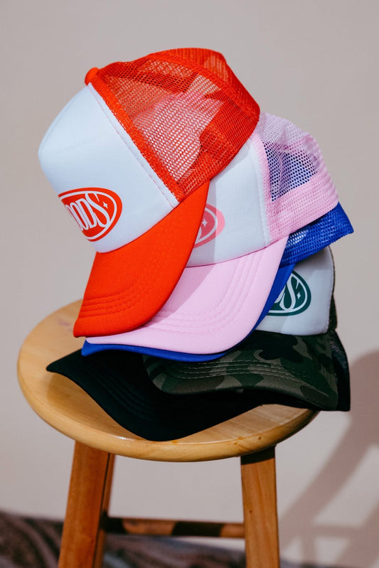 Badge Red Trucker Cap