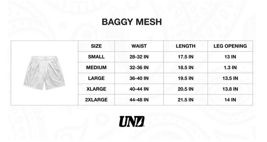 Cream Baggy Mesh