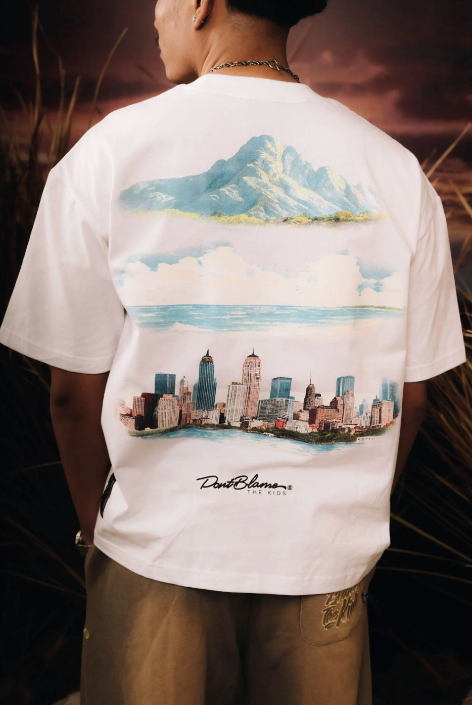 Merge High Rise White Tee