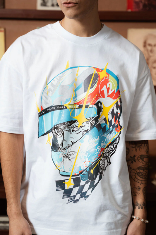Racer Spark White Tee