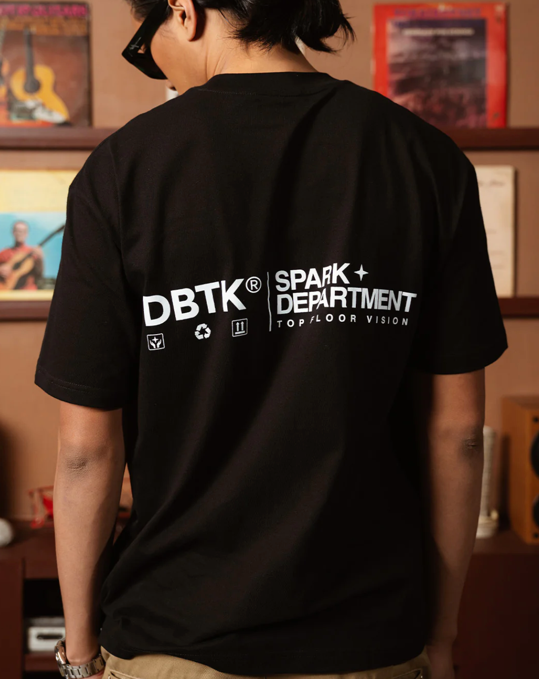 Spark Dept Black Tee