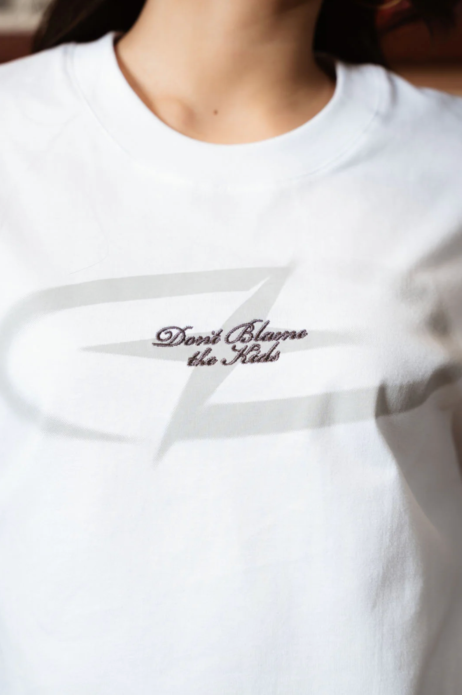 Compass Italic White Tee