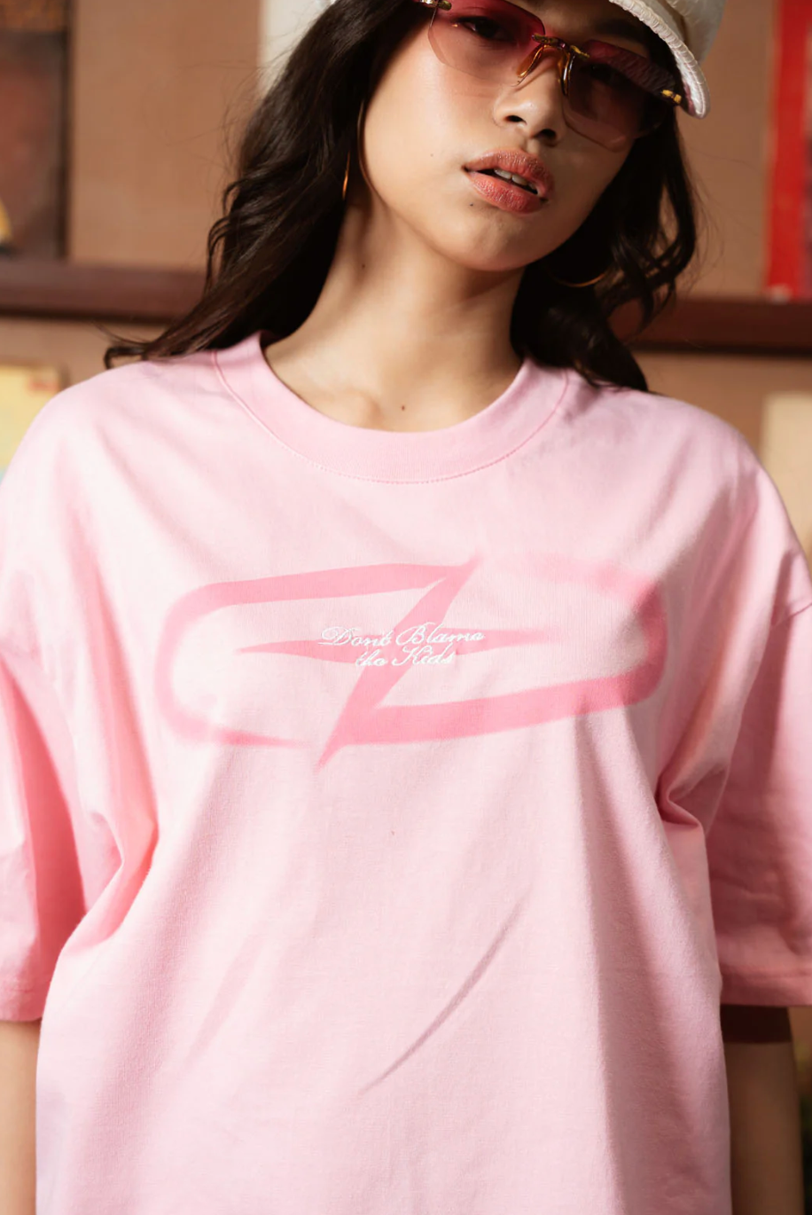 Compass Italic Pink Tee