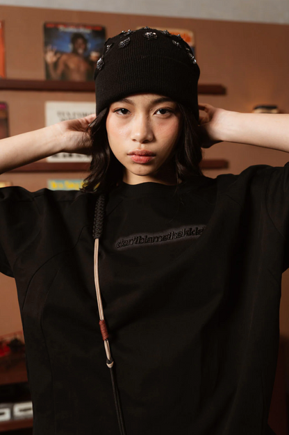 Splice Mist Black Tee