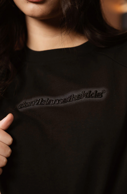 Splice Mist Black Tee