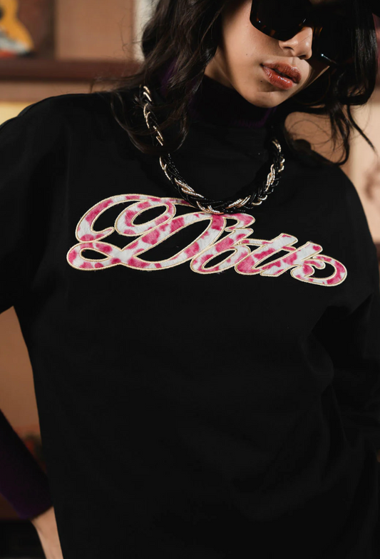 Italic Fury Black Tee