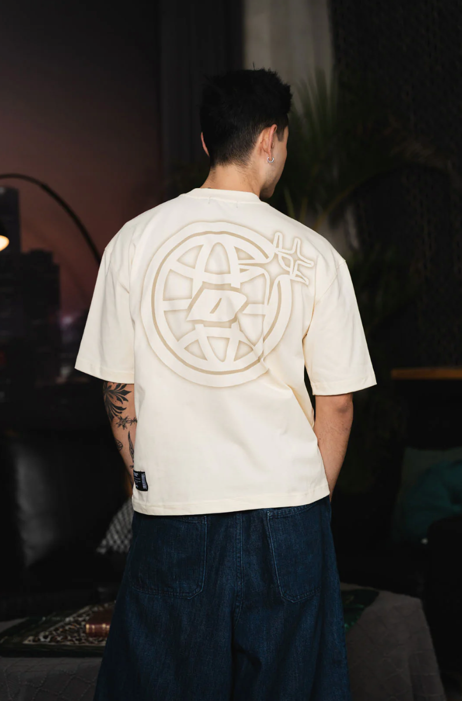 Merge Distress Beige Tee