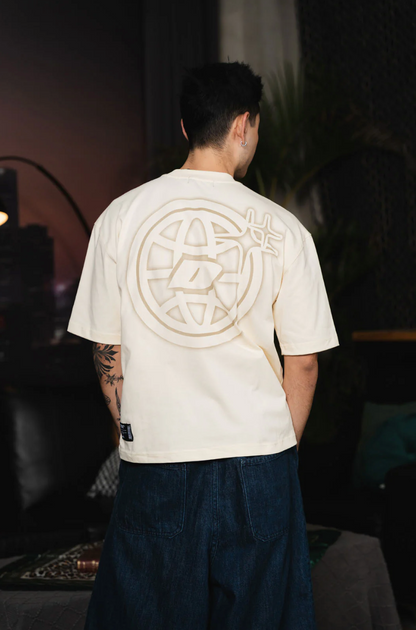 Merge Distress Beige Tee