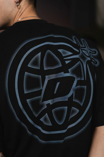 Merge Distress Black Tee