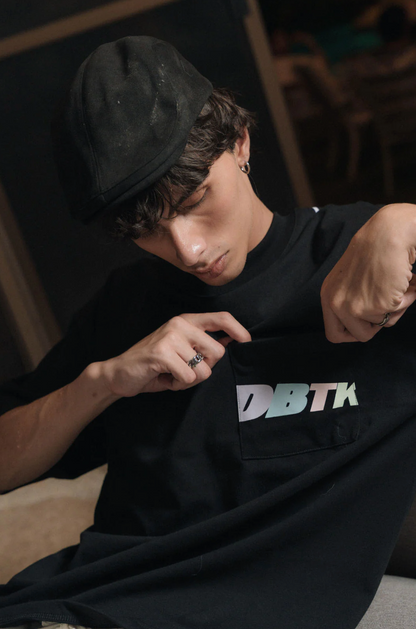 DBTK Slant Tee Black Pastel