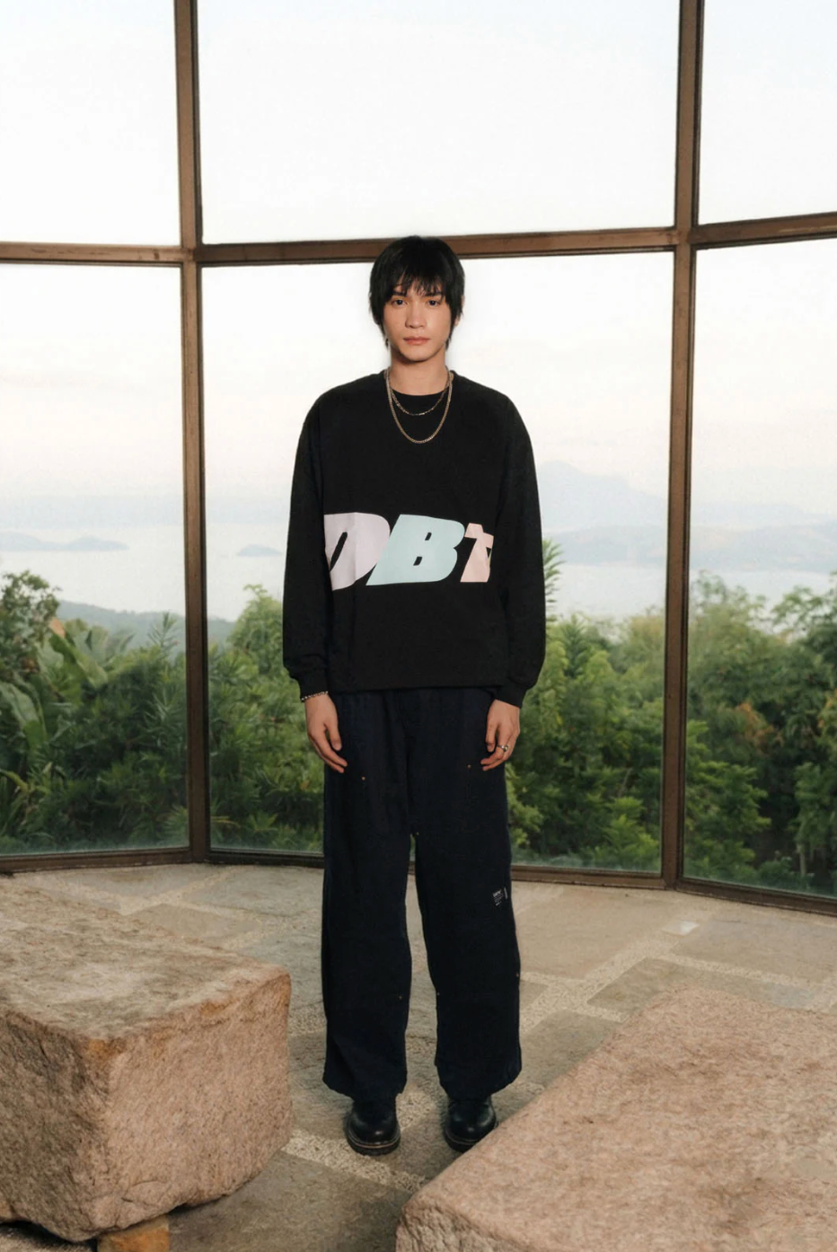 DBTK Slant LS Black Pastel