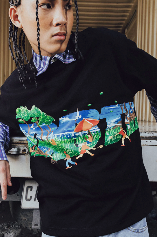 DBTK Slant Wanderer Black Tee
