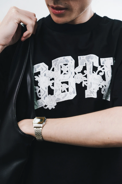 DBTK Merge Lace Black Tee