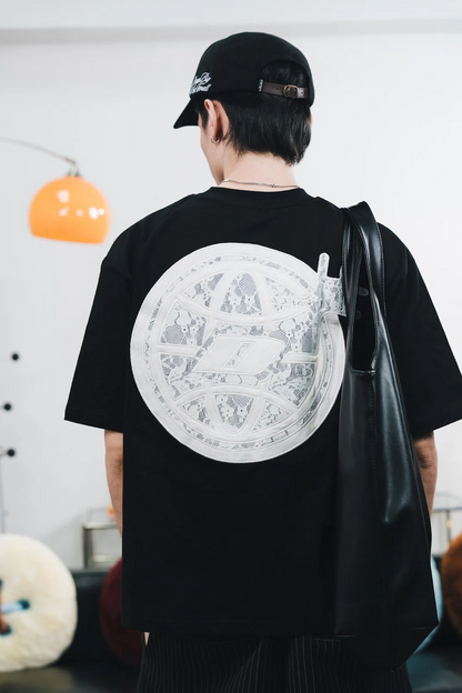 DBTK Merge Lace Black Tee