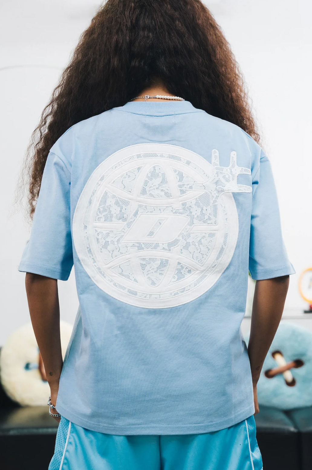 DBTK Merge Lace Light Blue Tee